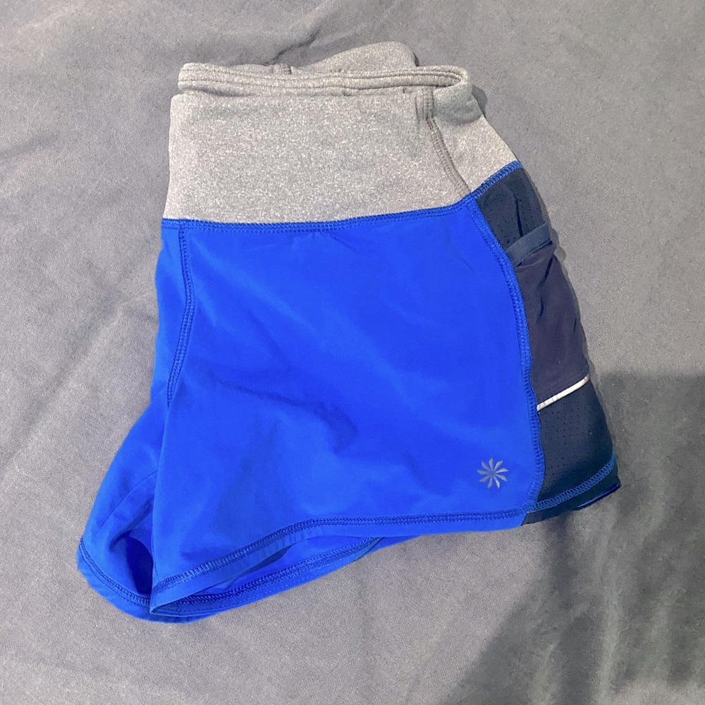 Athleta Blue Run Shorts